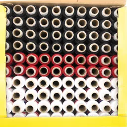 sp global Threads 100%Spun Polyester Sewing Thread 100 Tubes (40 White/20 Red/40 Black) Ladies Special (Black/White/Red) Thread-picture-19