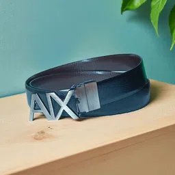 fazon Men Casual, Evening, Formal, Party Black, Brown Texas Leatherite Reversible Belt image 3