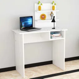 das Felipe Writing Table in Frosty White Finish image 1