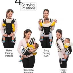 little bee New Born Baby Sitting Carrier Bag with Front & Back Carry Baby Carrier Baby Carrier image 5