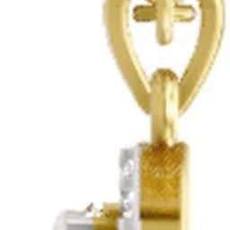 Sparkles Lab Grown Diamond for Girls & Women BIS Hallmarked & IGI Certified Without Chain 14kt Yellow Gold Pendant image 4