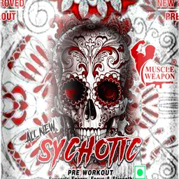 muscle weapon Sychotic Preworkout 30 servings| Energy | Focus | Pump Pre Workout image 1