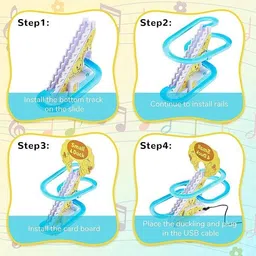 dream choice Duck Track Escalator Climbing Interactive Toy with Lights & Music toys for kids image 4