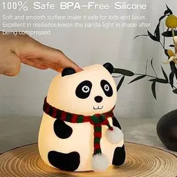 aishita enterprises Panda Silicone Night Colorful Light Tab Control [Decor Room] Flood Light Outdoor Lamp-picture-17