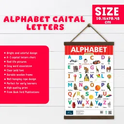 book ford Alphabet, Number 1-50 and Fruits Learning Educational Chart (Set of 3) for Kids- Non-Tearable and Waterproof, Perfect for Homeschooling, Kindergarten and Nursery Childrens Paper Print image 3