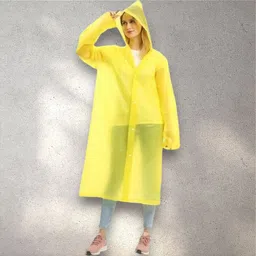 cravico Solid Women Raincoat image 2