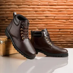 house of common Ankle Mid-Top Hiking Casual Outdoor Lightweight/traking/winter/biker/stylish Boots For Men-picture-17