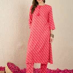 indo era Women Viscose Rayon Kurta Pant Set image 4