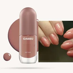 gabbu High Gloss, Quick Dry & Long Lasting100% Vegan & Cruelty Free Nail Polish Nude Brown-picture-18