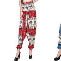 narnari Printed Rayon Women Harem Pants-picture-23