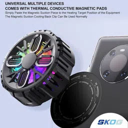 Eci Cool Smart 11 Phone Cooler for Live Streaming, Mobile Gaming 1 Fan Cooling Pad image 3