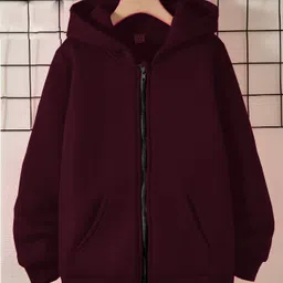 rino Women Full Sleeve Solid Hooded Sweatshirt image 1