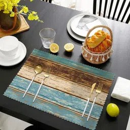 darshanam world Rectangular Pack of 6 Table Placemat image 4