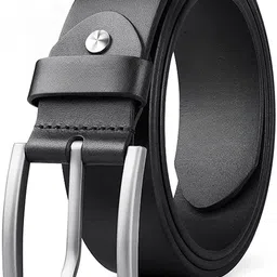 bodytech Men Formal, Evening, Casual, Party Black Artificial Leather Belt image 1