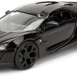 quasar 1:32 Scale Die-cast Metal Model Black Lykan Hypersport Sport Pull Back Car Toy with Openable Doors, Light and Sound Effects for Boys Girls Kids-picture-11