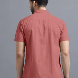 vtexx Men Regular Fit Solid Spread Collar Casual Shirt image 2