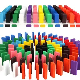 aexoniz toys Wooden Dominoes Building Block Toys for 3-8 Years Old Kids ( 360 Pice )-picture-27