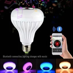 Online Generation Bluetooth Speaker Music Light Bulb B22 LED White + RGB Light Ball Bulb Smart Bulb image 5