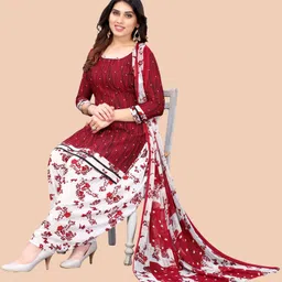 ayka clothings Unstitched Crepe Kurta & Churidar Material Printed-picture-12