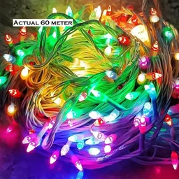 lakshya 250 LEDs 65 m Multicolor Color Changing, Flickering, Steady String Rice Lights-picture-19