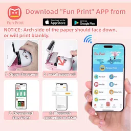 ELEPHANTBOAT Portable Mini Bluetooth Thermal Printer for Students and Home Use Thermal Printer image 5