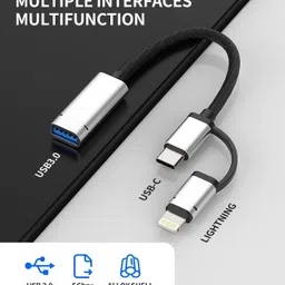 WEFLY Lightning, USB Type C OTG Adapter image 5
