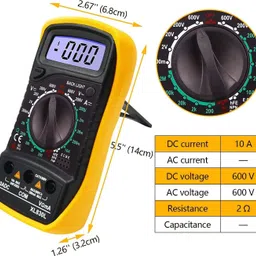 ekavir Digital Multi Meter With Back Light & Stand 830L For Testing AC/DC Voltage Digital Multimeter-picture-23