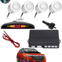 monolive Car Reverse Parking White Sensor With Led Display/Buzzer-88 White 4Parking Sensor Increased Safety For Passengers Universal For Car-88 Parking Sensor-picture-22