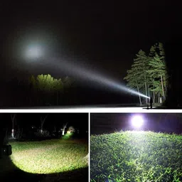 crentila M981 (ZOOMABLE METAL LED TORCH)5 Modes Flashlight, Super Bright 150W LED Light Torch image 5