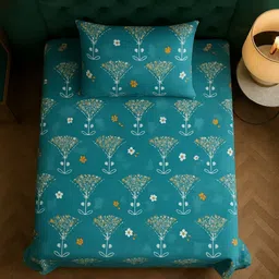 elegant weavers Microfiber Single Flat 144 TC Printed Bedsheet image 3