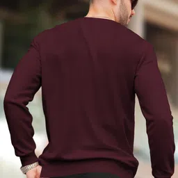 tripr Men Full Sleeve Solid Sweatshirt image 2