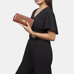 hidesign Women Casual Tan Genuine Leather Wallet image 2