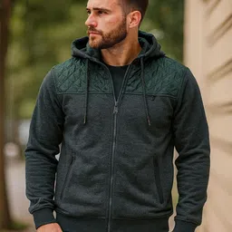 bamboo breeze Men Colorblock Fleece Jacket-picture-28