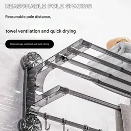 shalvi THR-566 Clear Towel Holder image 3