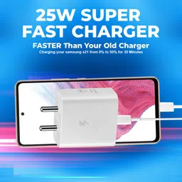 MAK 25 W GaN 3 A Wall Charger for Mobile with Detachable Cable image 3