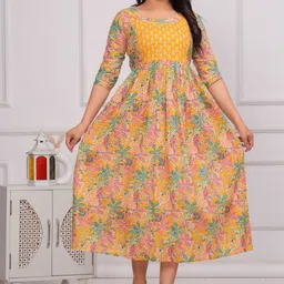 piroki Women Printed Pure Cotton Anarkali Kurta-picture-20