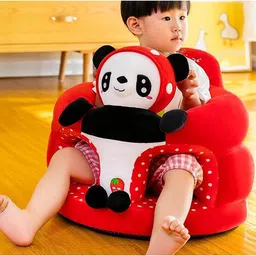 vvs toys Panda Shaped Soft Plush Cushion Baby Seating Training Cute Fabric Sofa - 35 cm-picture-15