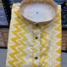 foxdx Men Printed Cotton Blend Straight Kurta-picture-10