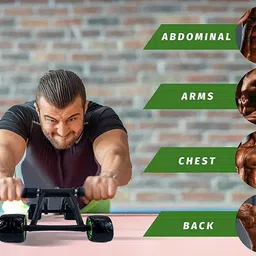 hbd sales AB Roller Workout Abdomen Muscle Arm Chest Back Stretch Buttock Exercise Tool Ab Exerciser image 4