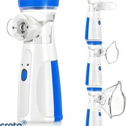 CRETO JSL-W302 Mesh Nebulizer Rechargeable for Kids and Adults (Inbuilt Battery) Nebulizer-picture-46