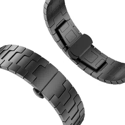 ACM WSM37Y22BK1634 Watch Strap Metal Steel 22mm for Aqfit W14 Smartwatch Black Smart Watch Strap image 3