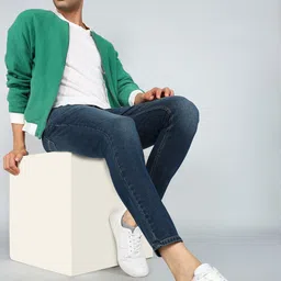 spykar Men Slim Mid Rise Blue Jeans image 2