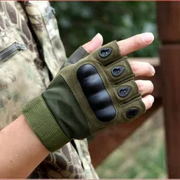 arrowmax Hard Knuckle Motorcycle riding Shooting Breathable gym gloves with wrist support Riding Gloves image 4