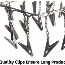 urbanware Stainless Steel 25 Drying Clip Clothes Hanger Clips Hanging Cloth Baby Clothes Clip Hangers Balcony Drying Napkins Undergarments Socks Ties Cloth Pegs Hangers for Clothes Hanger Steel Cloth Clips image 2