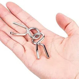 bazaar Brain Teasers Metal Puzzle Toys Puzzle Unlock Interlock Toys image 2