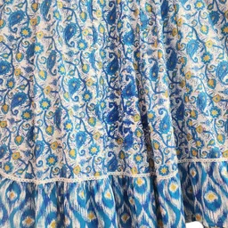 puja fashion Printed Semi Stitched Lehenga & Kurta image 4