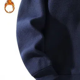 netclick Men Full Sleeve Solid Hooded Sweatshirt image 3