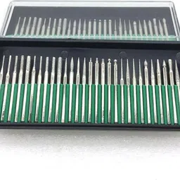 uptodateprouducts 30pcs 3mm Mini Drill Bits Diamond Grinding Heads Burr File Rotary Tool Jade Carving Drill Bit Wood Stone Engraving Tools Diamond Grinding Heads Burr File Rotary Tool Rotary Bit Set image 2