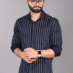 fubar Men Slim Fit Striped Casual Shirt image 4