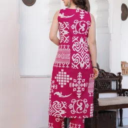 zublee Women Cotton Blend Kurti Palazzo Set image 3